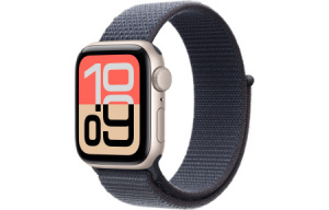 Apple Watch SE 3, 40 mm - Starlight Aluminum Case with Anchor Blue Sport Loop